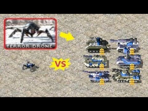 Terror Drone vs Tanks - Red Alert 2