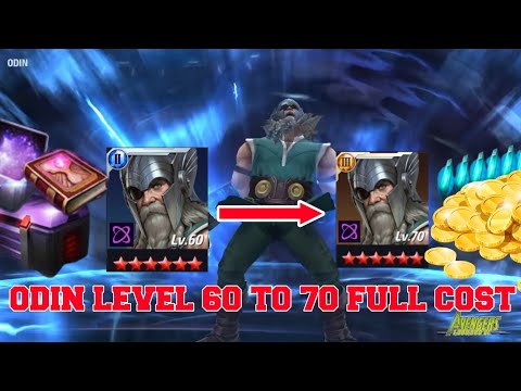 Odin Level 60-70 Full Cost || Odin Tier3 Full Cost || #mff #odin #marvelfuturefight