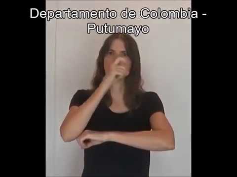 Departamento de Colombia - Putumayo 1 - Lengua de señas colombiana