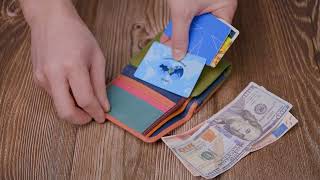 Гаманець для стильних дівчат із натуральної шкіри ST Leather 22494 різнокольоровий