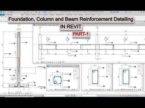 FOUNDATION COLUMN AND BEAM REINFORCEMENT DETAILING IN REVIT PART-1 IN HINDI
