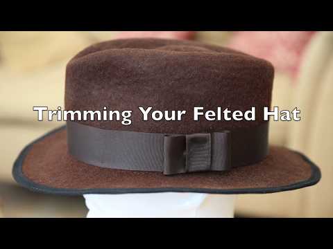 Finishing a Wet Felted Hat