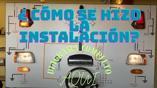 DIAGRAMA DE INSTALACIÓN ELÉCTRICA COMPLETA - TABLERO