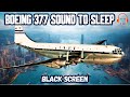 PROPELLER AIRPLANE SOUND TO SLEEP DEEPLY | BLACK SCREEN 12 H | BOEING 377 STRATOCRUISER ✈️😴