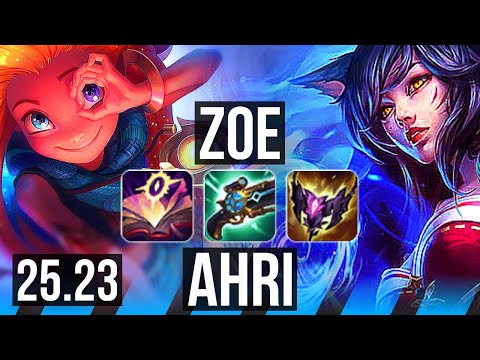 ZOE vs AHRI (MID) | 45k DMG, Dominating | EUW Master | 25.23