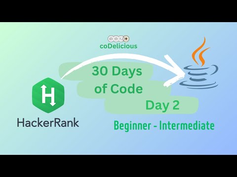 Hackerrank Day 2 30 Days Of Code Hackerrank Java 30daysofcode Programming
