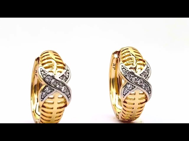 حلق رسيل - مطلي بالذهب عيار 21k