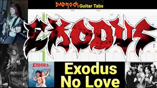 No Love - Exodus - Guitar + Bass TABS Lesson