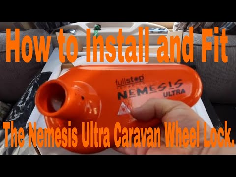Installing & Fitting the Nemesis Ultra Caravan Wheel lock.