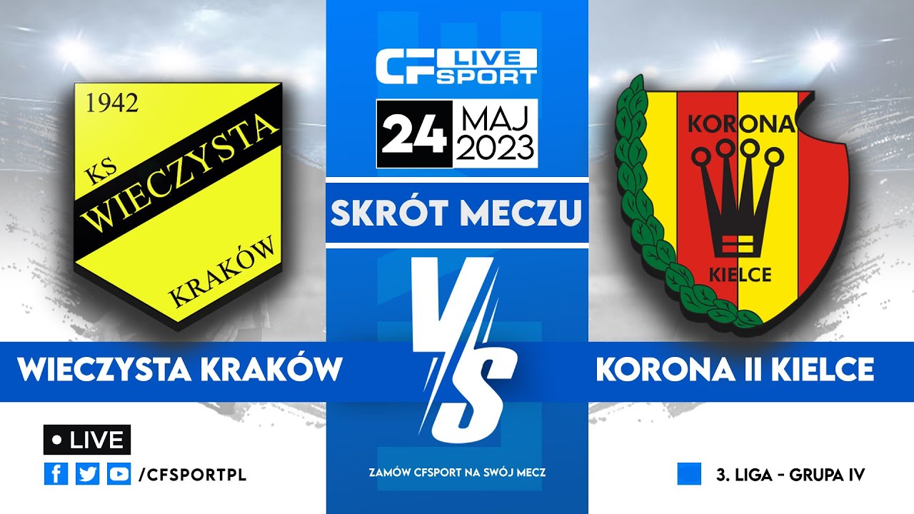 WIDEO: Wieczysta Kraków - Korona II Kielce 1-1 [SKRÓT MECZU]