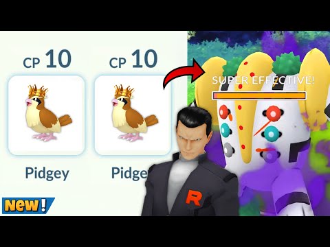 I Beat Giovanni while using 10Cp Pidgey’s 😳 (Pokemon Go)