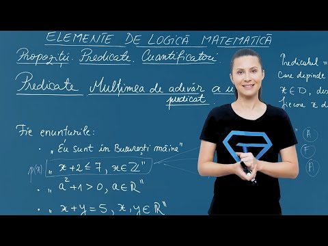 Noțiuni introductive despre predicate și mulțimea de adevăr - Clasa a IX-a