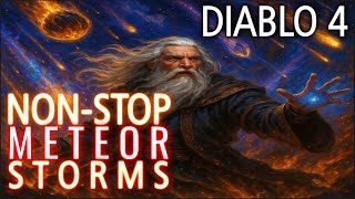 Non-Stop Meteor Rain – Diablo 4 Sorcerer in Action!