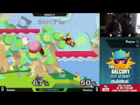 Melee @ the Balcony 91 - Winners R2 ft. Nashun (Kirby) VS Rabbit (Fox)