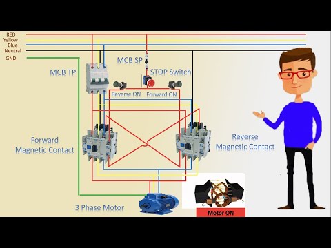 3 Phase Motor Forward Reverse Switch | Motor Forward | Motor Reverse