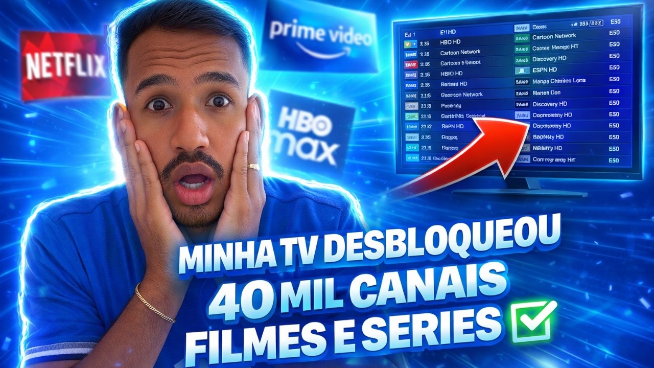 TRANSFORMEI MINHA TV COM ESSE IPTV! 😱 MAIS DE 4O MIL CONTEÚDOS LIBERADOS!