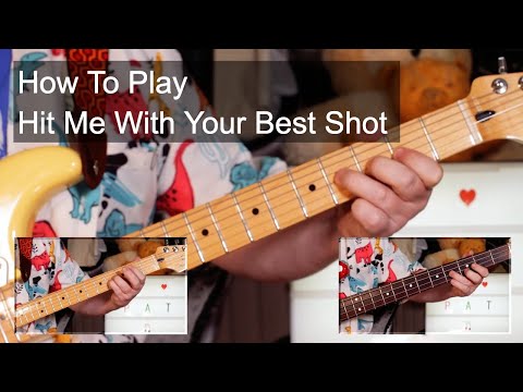 'Hit Me With Your Best Shot' Pat Benatar Guitar & Bass Lesson
