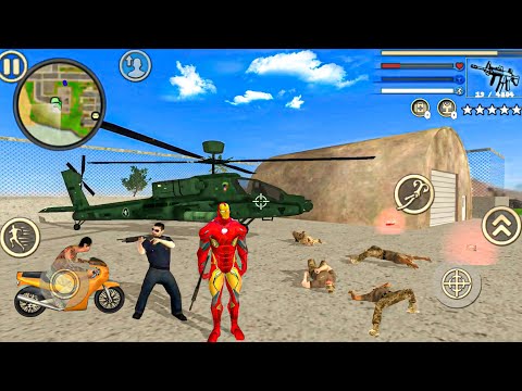 Iron Rope Hero: Vice Town City Crime Simulator - Android Gameplay