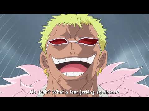 Doflamingo cuts off Trafalgar Law's arm | Dressrosa
