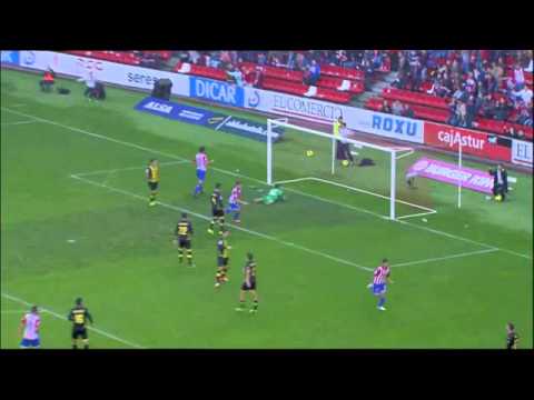 Gol Nacho Cases : Jª20 - Real Sporting - Real Zaragoza (narración Luis Eduardo García)
