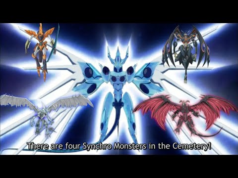 Yusei Synchro Summons Savior Star Dragon to Defeat Godwin and Vanquish the King of the Underworld!