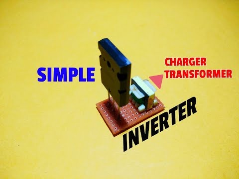 How To Make Simple Inverter Circuit 1.5V DC To 220V AC Using Transistor..Transistor Inverter.. Video