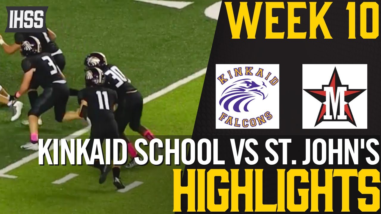 Kinkaid School vs St. John&#039;s - 2023 Week 10 Football Highlights