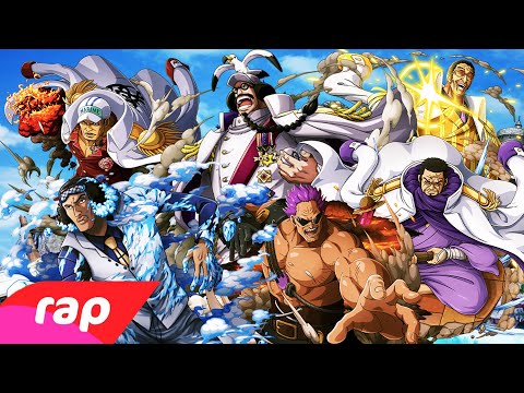 (Paródia 7MZ) Rap dos Almirantes (One Piece) - A JUSTIÇA DO MAR  | NERD HITS