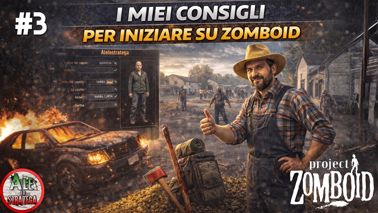 GUIDA ALLO START E AL PRIMO GIORNO SU PROJECT ZOMBOID || PROJECT ZOMBOID tutorial ITA || #3