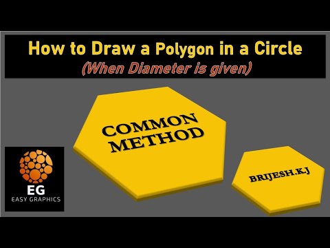 How to draw a Heptagon in a circle by BRIJESH.K.J...