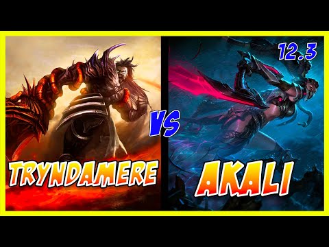 Tryndamere TOP vs Akali | Master | Patch 12.3 | League of Legends Pro Player Replay