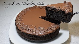 3 ingredients CHOCOLATE CAKE | Easy Bake In Toaster Oven