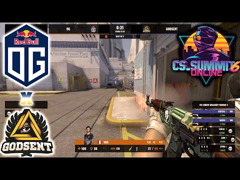 OG ON FIRE! 🇪🇺 OG vs 🇪🇺 GODSENT NUKE (Map3) HIGHLIGHTS - cs summit 6