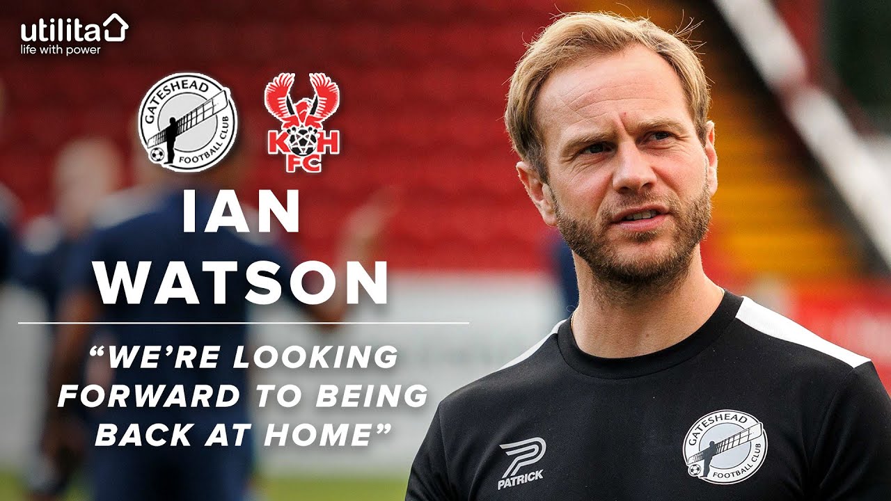 💬 “We’re looking forward to being back at home” | Ian Watson pre-Kidderminster (H) | INTERVIEW
