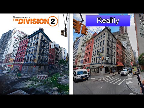 The Division 2 VS Reality | New York City | Direct Comparison