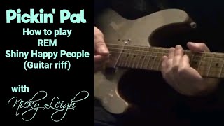 REM Shiny Happy People (Riff) guitar lesson