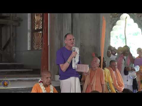 His Grace Rajendranandana Prabhu's talk at the Navadwip Mandala Parikrama.