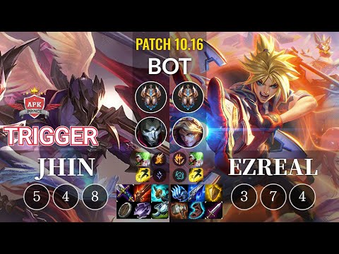 APK Trigger Jhin vs Ezreal Bot - KR Patch 10.16