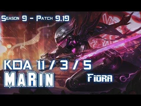 MaRin FIORA vs CAMILLE Top - Patch 9.19 KR Ranked