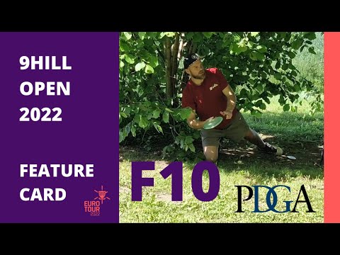 2022 PDGA Euro Tour #5 - 9 Hill Open | R1F10 Feature Card | Ziemelis, Narits, Tooming, Jenny