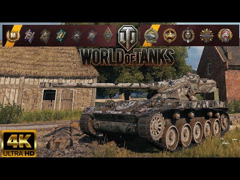 AMX 13 90 - Fisherman's Bay map - 9 kills - 6,7k damage World of Tanks replay 4K #amx1390