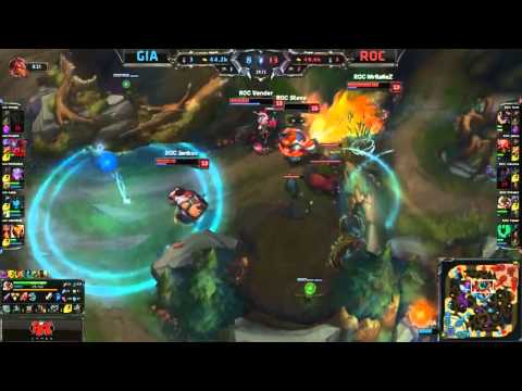GIA vs ROC EU LCS Championship series Summer Split 2015 W9D2 Giants Gaming vs Roccat Tiebreaker High