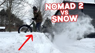 How is the Velotric Nomad 2 E bike in the Snow?