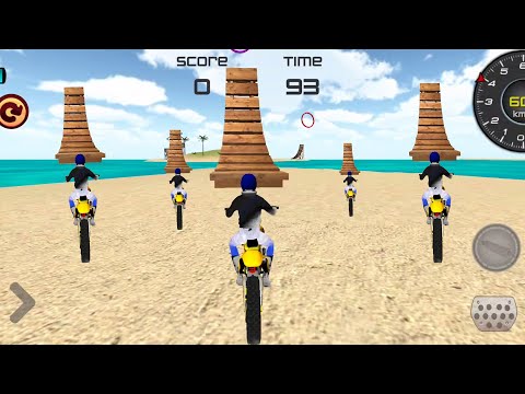 Extreme Motocross Beach Bike Stunt Driving Games - Motorbike Racing