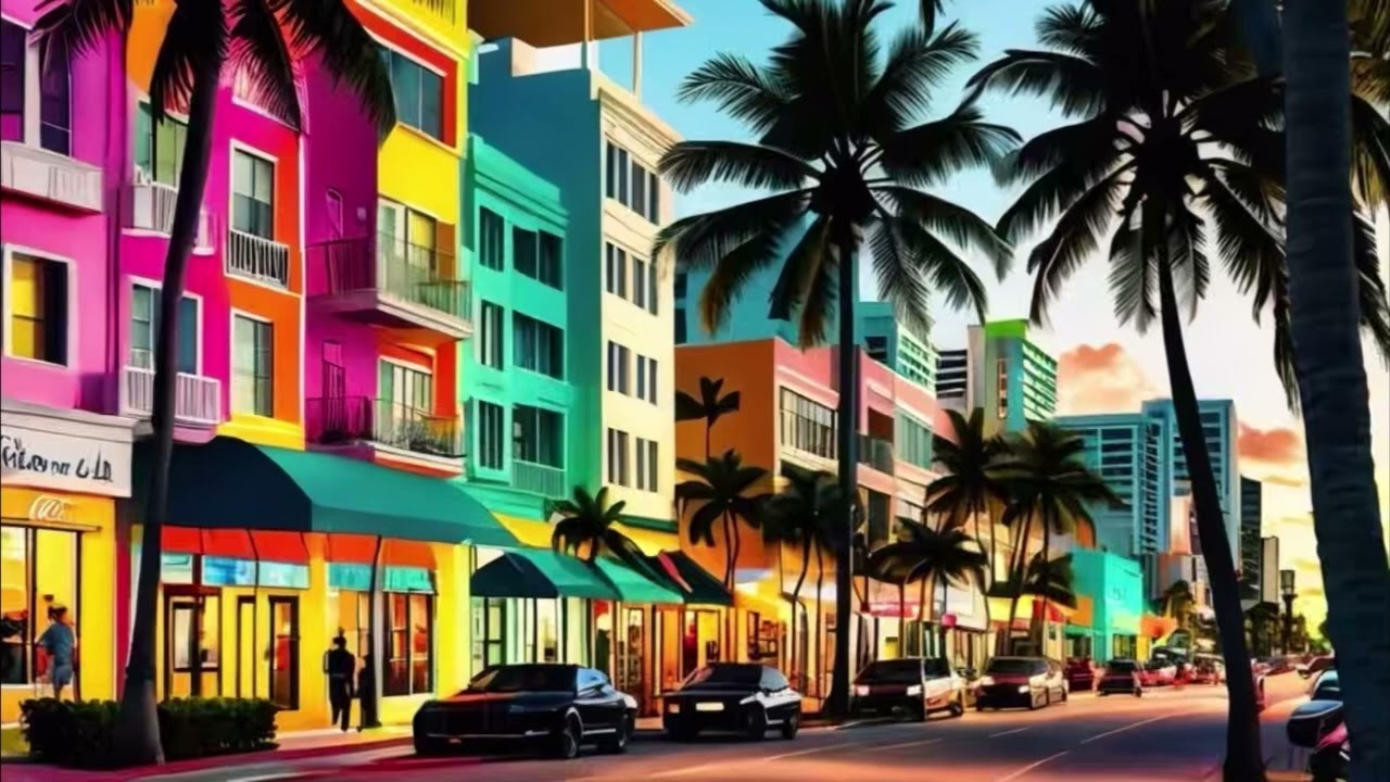 South Beach Miami | 10 Hours 4K Wallpaper Screensaver 4 Your Phone Monitor PC TV #180