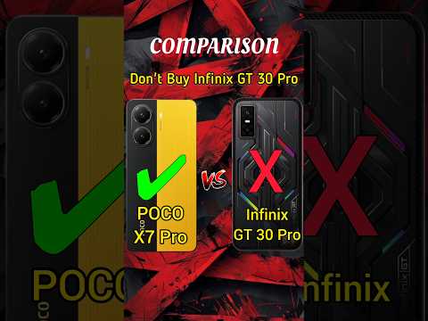 Infinix GT 30 Pro Vs Poco X7 Pro | Poco x7 vs infinix gt 30 Pro #shotrs