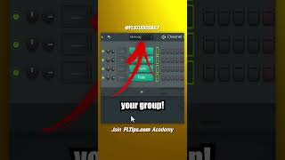 Use Groups in Channel Rack & Playlist | FL Studio Tutorial #shorts