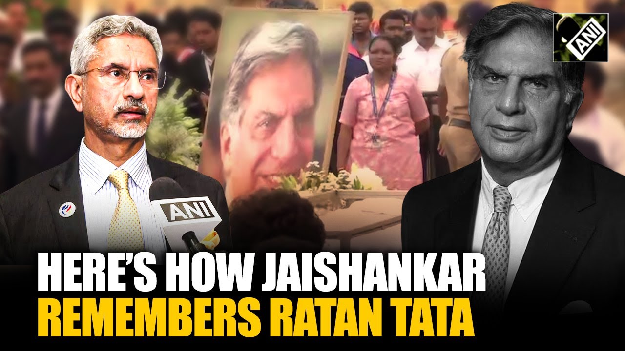 “He was a man ahead of his time…” Here’s how Jaishankar remembers Ratan Tata