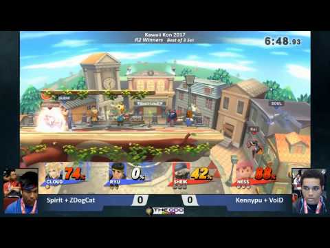 KKON17 Doubles: SSB Wii U - WR2 - Spirit + ZDogCat vs VoiD + Kennypu