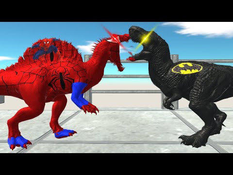 BATMAN T-REX DEATH RUN - Animal Revolt Battle Simulator (Tom Gameplay)